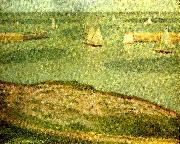 fiskeflottan utanfor port Georges Seurat